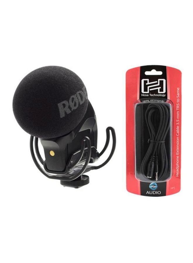 Video Mic On Camera Microphone SVMPR Black