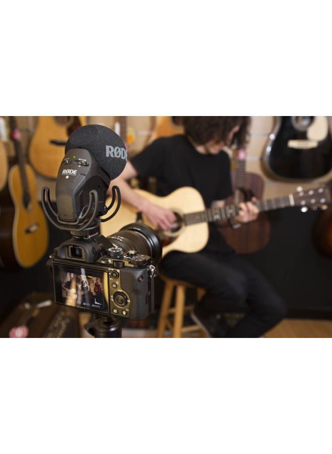 Video Mic On Camera Microphone SVMPR Black