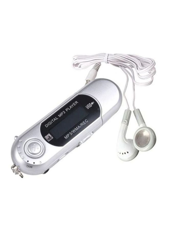 Voberry - USB 2.0 Flash Drive Digital MP3 Player With FM Radio XYQ60107121SL_U00491 Silver - Image 1