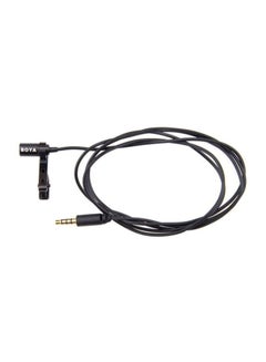 BOYA Omni-Directional Lavalier Microphone For iPhone & Smartphones BY-LM10 Dark Black  - Image 1