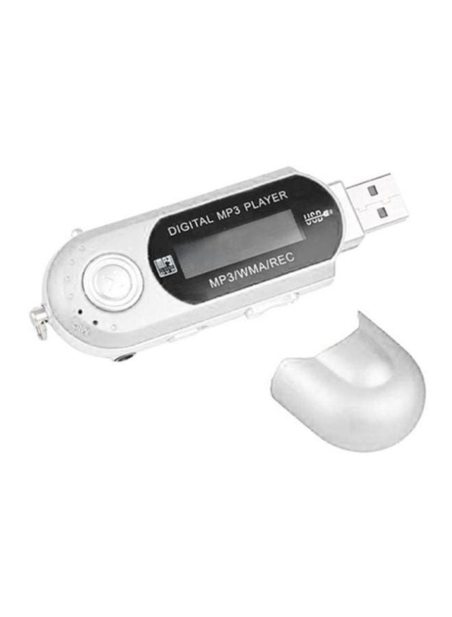 Voberry - USB 2.0 Flash Drive Digital MP3 Player With FM Radio XYQ60107121SL_U00491 Silver - Image 1
