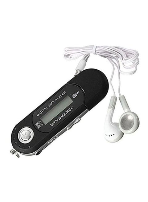 Digital MP3 Player With Earphones XYQ60107121BK_U00491 Black/Silver