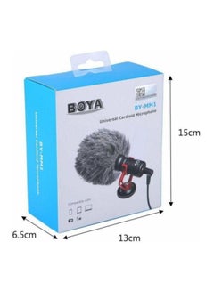 BOYA Universal Cardioid Microphone Kit BY-MM1 Black/Grey/Red  - Image 5