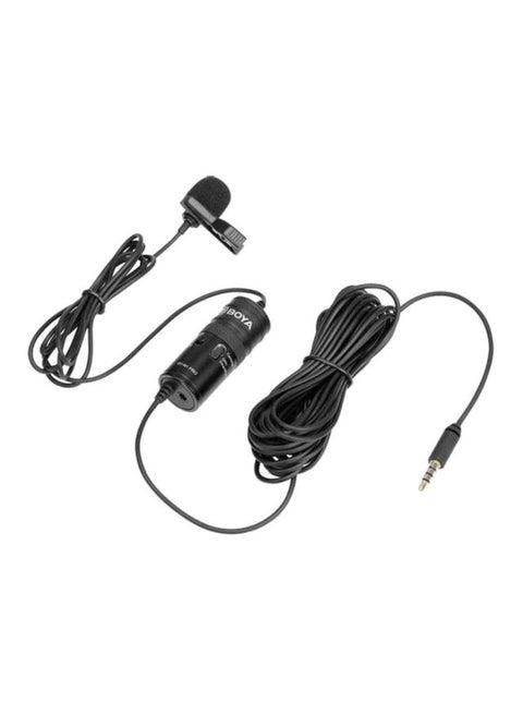 ميكروفون بمشبك BY-M1 برو يناسب جميع الأجهزة CO-LM-54549 / BY-M1 Pro أسود