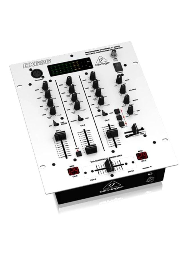 behringer 3-Channel DJ Mixer With BPM Counter And VCA Control DX626 White/Black - Image 2