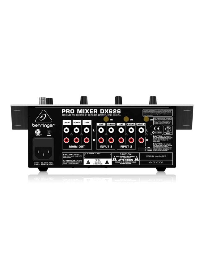 behringer 3-Channel DJ Mixer With BPM Counter And VCA Control DX626 White/Black - Image 5