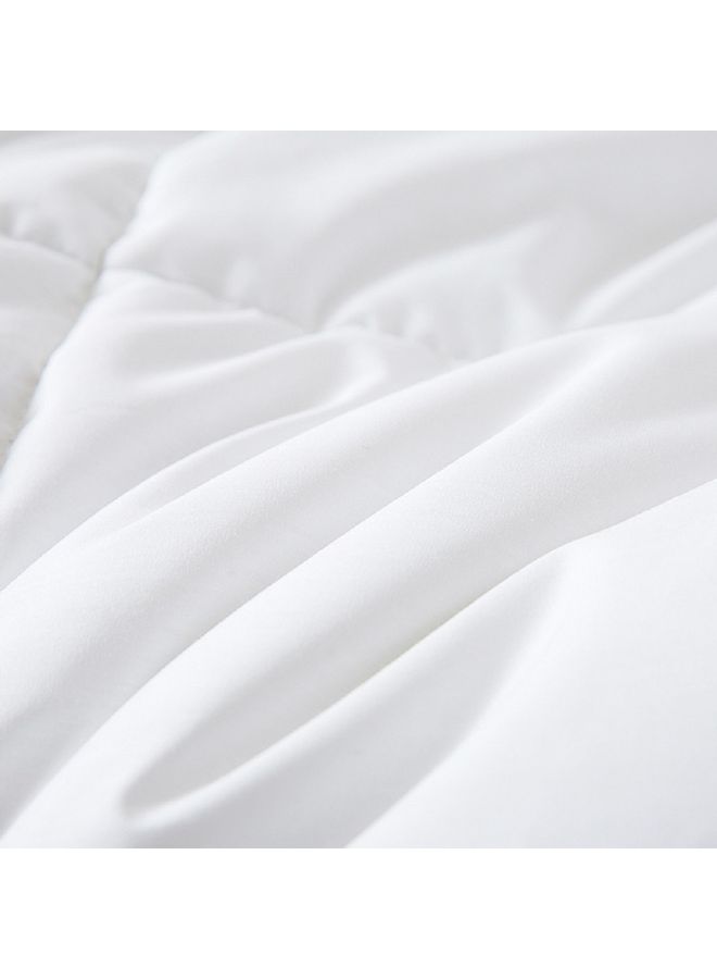 Solid Reversible Comforter Cotton White 230x220cm - Image 5