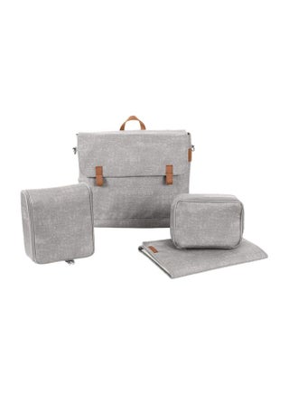 4-Piece Modern Changing Bag Set - Grey/Brown - v1614796785/N19365251A_1