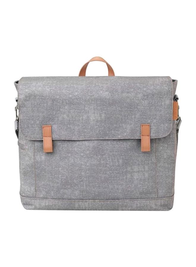 4-Piece Modern Changing Bag Set - Grey/Brown