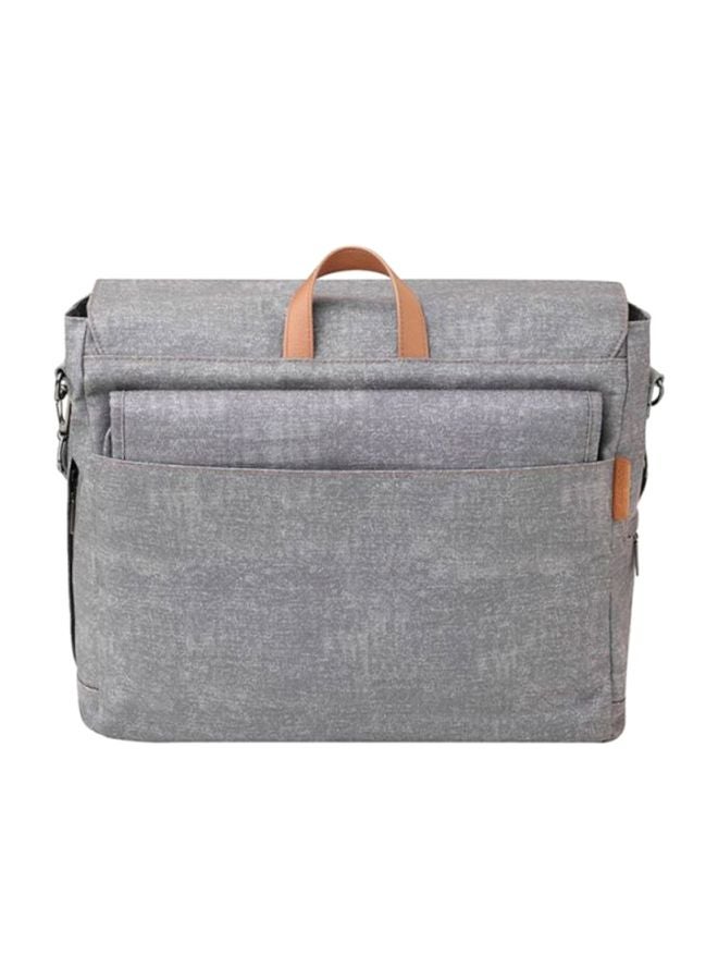 4-Piece Modern Changing Bag Set - Grey/Brown
