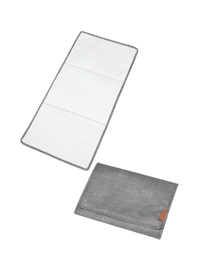 4-Piece Modern Changing Bag Set - Grey/Brown