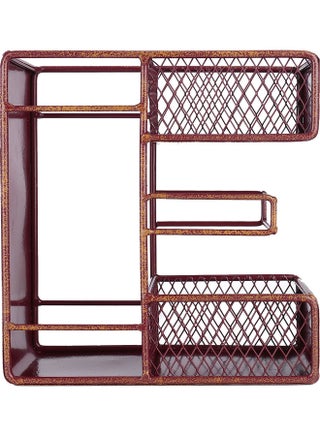 Decorative Metal Letter- E Glass Bottle Rack Wine red - v1614797694/N44894152A_1