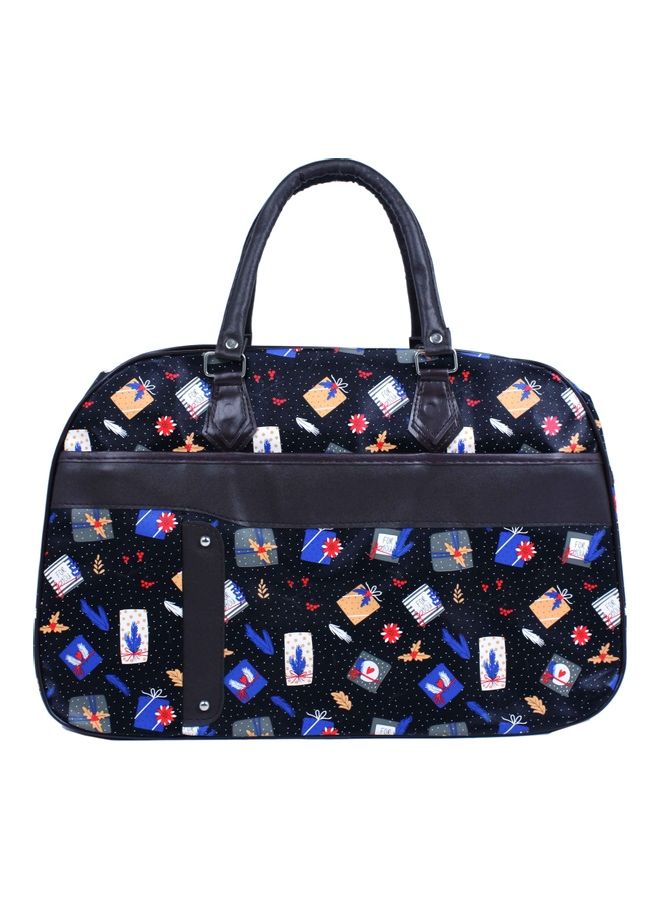 حقيبة سفر مربعات من قماش الكانفس متعدد الألوان