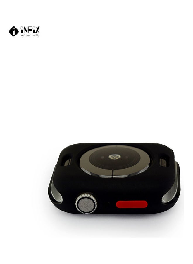 إينيكس غطاء حماية من السيليكون الناعم لساعة يد أبل مقاس 44 مم أسود - Image 4