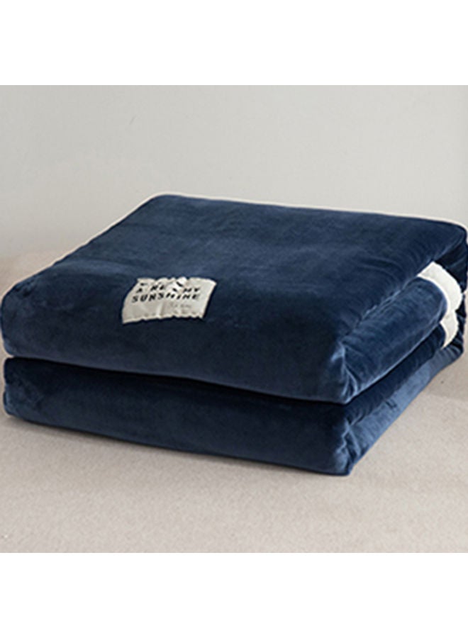 Solid Bed Blanket Flannel Light Blue 200x230cm  - Image 3