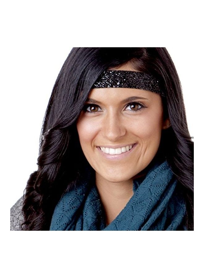 عصابة رأس لامعة واسعة مضادة للانزلاق قابلة للتعديل متعدد الألوان - Image 5