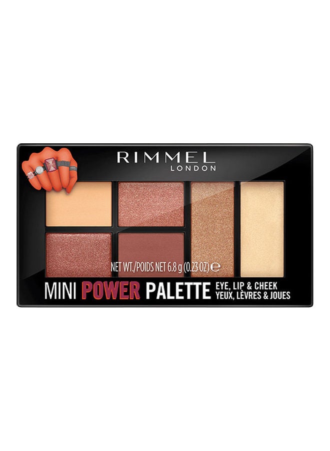RIMMEL LONDON Mini Power Eyeshadow Palette – 006 –Fierce  - Image 1