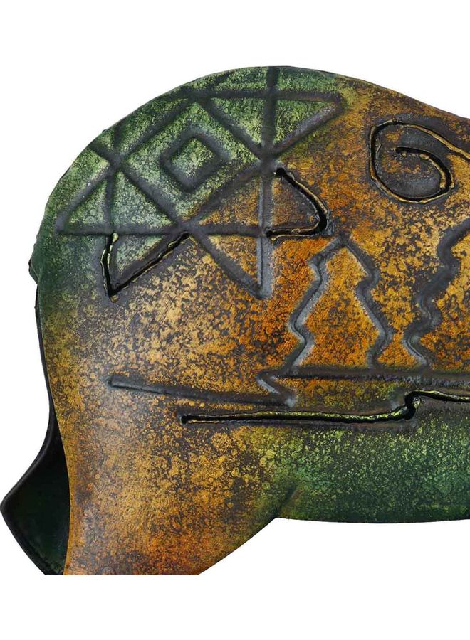 TOOARTS Iron Bear Sculpture Green/Yellow - Image 2