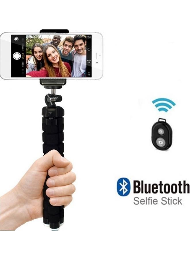 هوها حامل ثلاثي القوائم صغير الحجم وخفيف الوزن أسود - Image 2