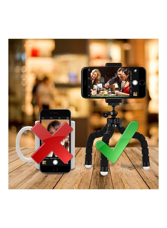 هوها حامل ثلاثي القوائم صغير الحجم وخفيف الوزن أسود - Image 3