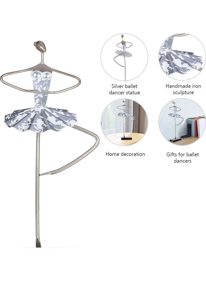 TOOARTS Decorative Metal Ballet Figurine Ballerina Statue Multicolour 38.5 x 14.5 x 19cm - Image 5