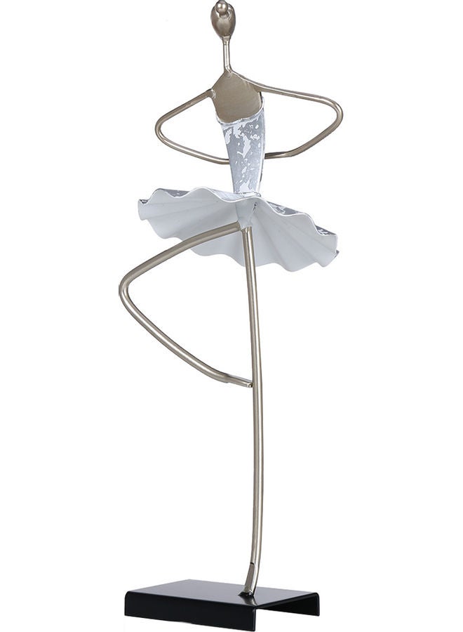 TOOARTS Decorative Metal Ballet Figurine Ballerina Statue Multicolour 38.5 x 14.5 x 19cm - Image 2