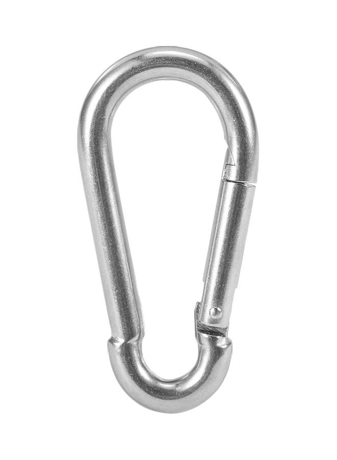 طقم خطافات صيد من الإستانلس ستيل مكون من 4 قطع فضي Spring Hook: 15x3.5, Swivel Hook: 9x3.5, Snap Hook: 8x2.5سم  - Image 3