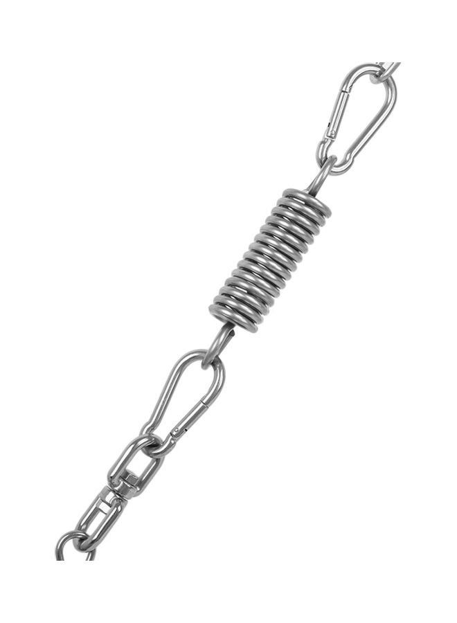 طقم خطافات صيد من الإستانلس ستيل مكون من 4 قطع فضي Spring Hook: 15x3.5, Swivel Hook: 9x3.5, Snap Hook: 8x2.5سم  - Image 5