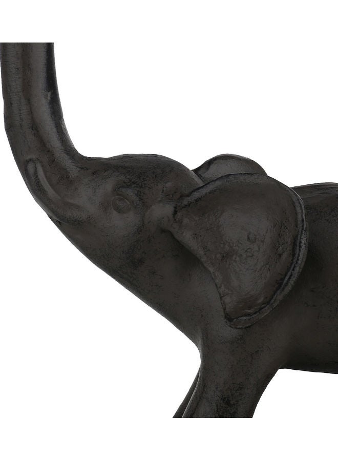 TOOARTS Decorative Iron Elephant Standing Long Trunk Grey 39 x 10 x 15cm  - Image 3