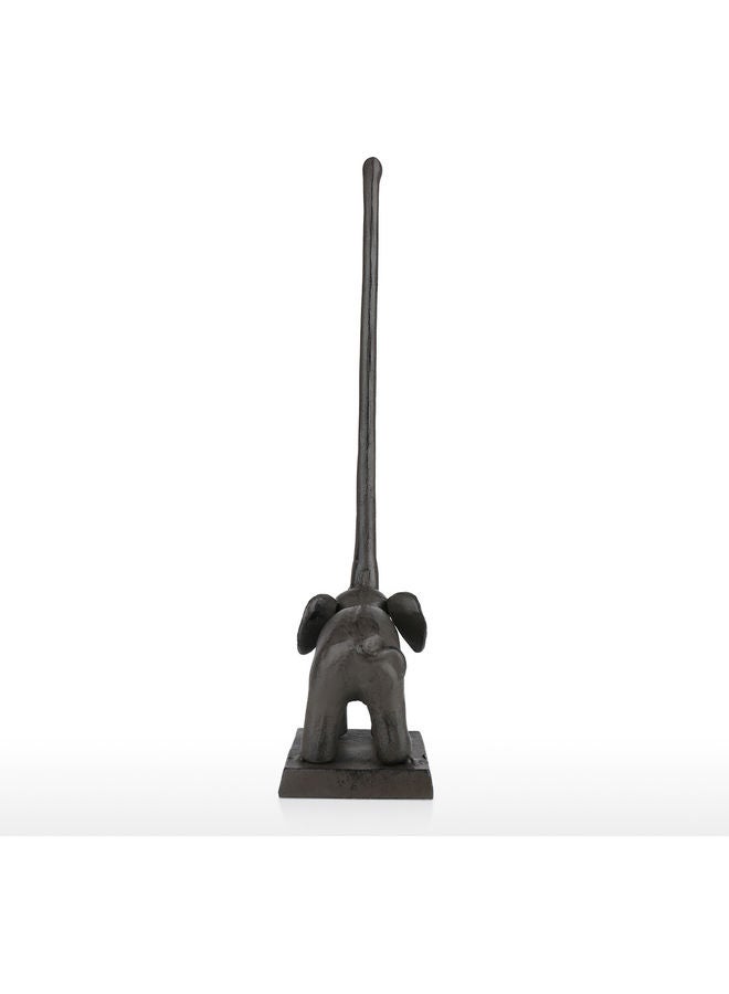 TOOARTS Decorative Iron Elephant Standing Long Trunk Grey 39 x 10 x 15cm  - Image 4