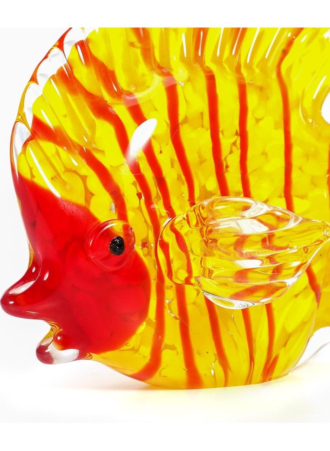 توراتس قطعة فنية من الزجاج المشكّل يدوياً على شكل سمكة متعدد الألوان - Image 2