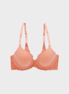 Aerie Lace Detail Bra Orange  - Image 1