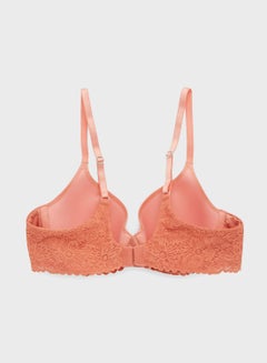 Aerie Lace Detail Bra Orange  - Image 2