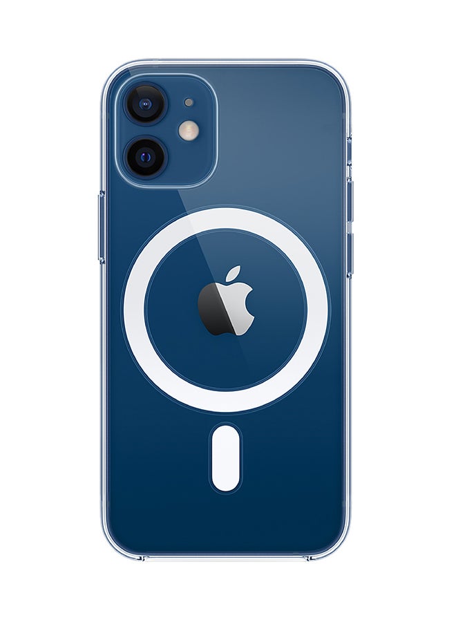 إينيكس غطاء حماية من السيليكون متوافق مع شاحن ماج سيف لهاتف أبل آيفون 12 شفاف - Image 1