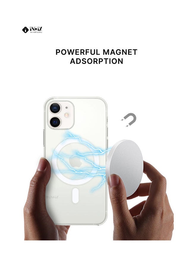 إينيكس غطاء حماية من السيليكون متوافق مع شاحن ماج سيف لهاتف أبل آيفون 12 شفاف - Image 3