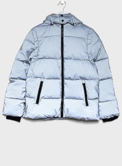 Anorak High Neck Jacket Grey