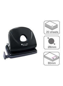 ATLAS Heavy Duty Paper Punch Black  - Image 2