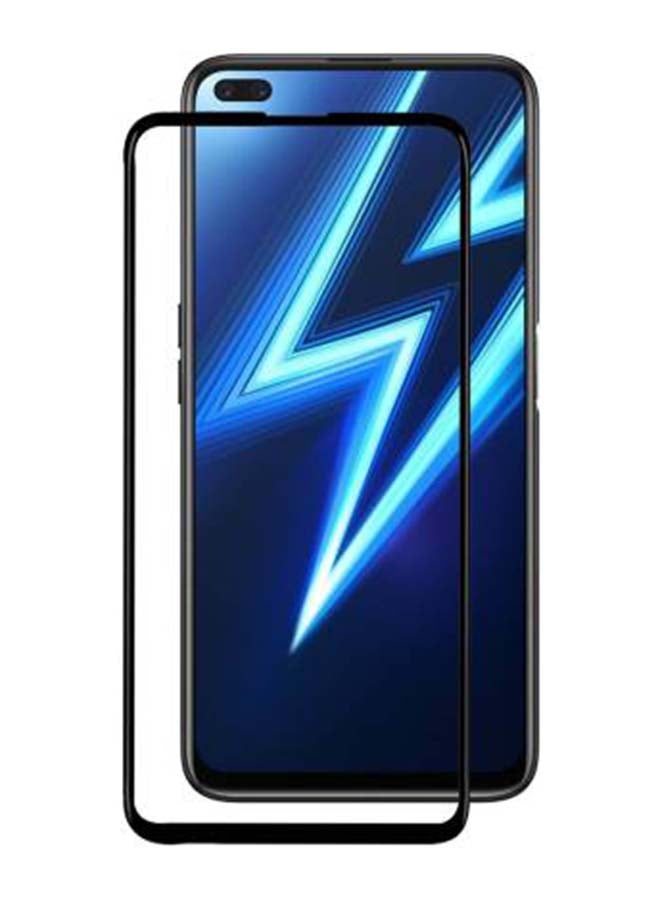 DUDAO Tempered Glass Screen Protector For Realme 6 Pro CLEAR/BLACK - Image 2