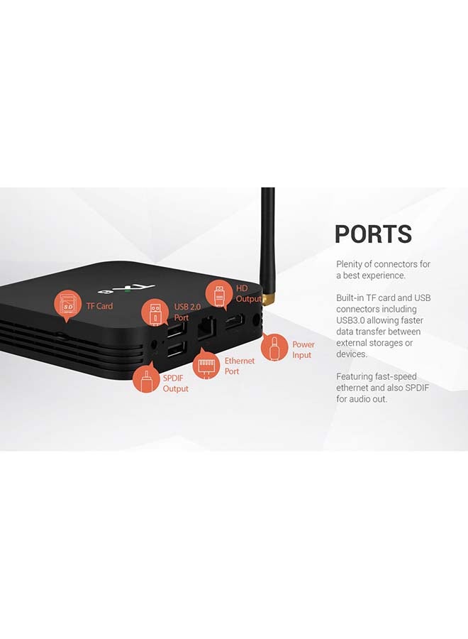 Wownect TX6-H Android TV Box ANTV-WO-TX6H-4-64 Black - Image 4