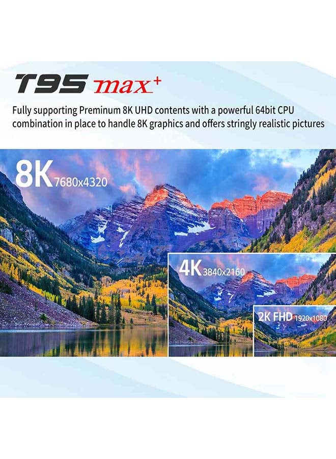 Wownect - T95 Max Plus Android TV Box ANTV-WO-T95MXP-4-64 Black - Image 1