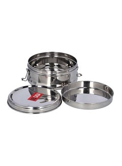 DELCASA Stainless Steel Lunch Box With Plate Silver 12.5x5x5cm  - Image 4