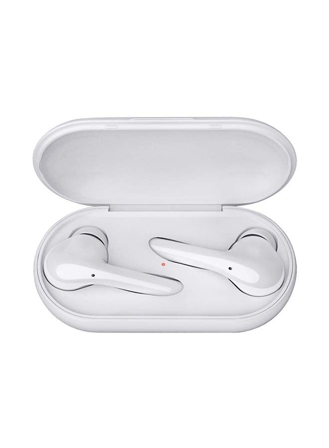 Wownect Wireless Bluetooth Earphone Built-in Mic White - Image 1