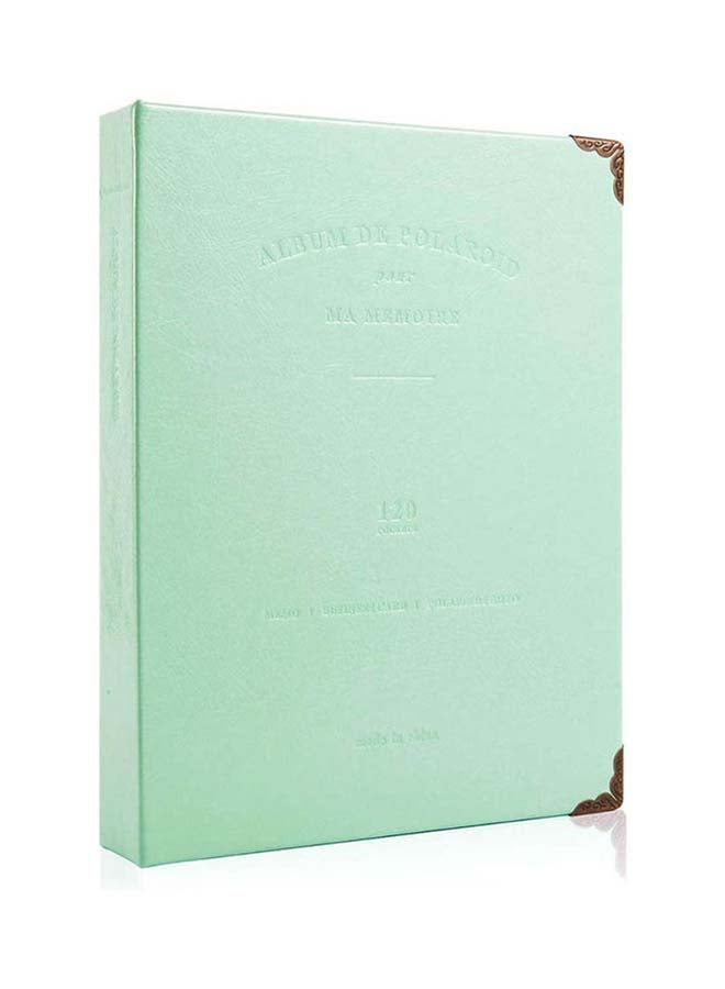 Ozone - 120 Pockets Mini Photo Album For Fujifilm Instax Mini 9 8 7 7S 50 70 90 / Instax SP-1/ Polaroid Instant Camera And Name Card Ice Blue - Image 1