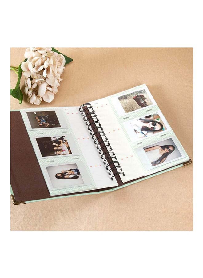 Ozone - 120 Pockets Mini Photo Album For Fujifilm Instax Mini 9 8 7 7S 50 70 90 / Instax SP-1/ Polaroid Instant Camera And Name Card Ice Blue - Image 1