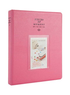Ozone 128 Pockets Mini Photo Album For Fujifilm Instax Mini 9 8 7 7S 50 70 90 / Instax SP-1/ Polaroid Instant Camera And Name Card Flamingo Pink  - Image 1