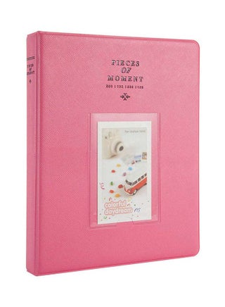128 Pockets Mini Photo Album For Fujifilm Instax Mini 9 8 7 7S 50 70 90 / Instax SP-1/ Polaroid Instant Camera And Name Card Flamingo Pink - v1614840473/N44874793A_1