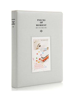 128 Pockets Mini Photo Album For Fujifilm Instax Mini 9 8 7 7S 50 70 90 / Instax SP-1/ Polaroid Instant Camera And Name Card Grey