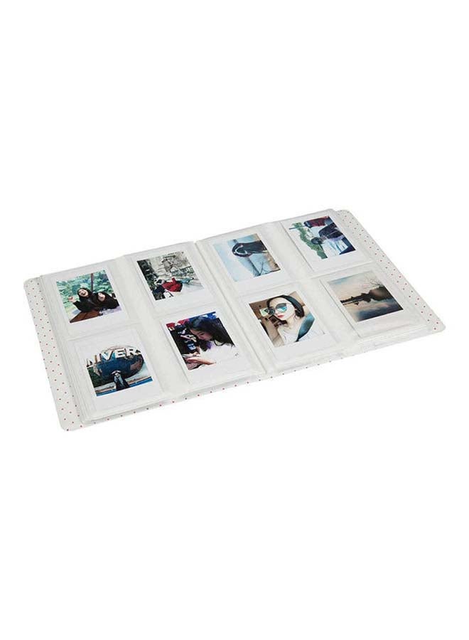 Ozone - 128 Pockets Mini Photo Album For Fujifilm Instax Mini 9 8 7 7S 50 70 90 / Instax SP-1/ Polaroid Instant Camera And Name Card Flamingo Pink - Image 1