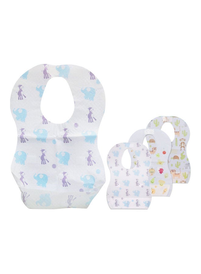 STAR BABiES Pack Of 50 Disposable Bibs Mix Design - Image 3
