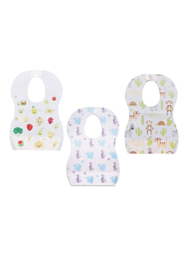 STAR BABiES Pack Of 50 Disposable Bibs Mix Design - Image 5
